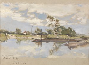 Bablock Hythe, Perto de Oxford de Alfred Parsons