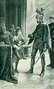 Almirante Sir Andrew Wood e James IV, ilustração de "Uma História do Povo Escocês" por Thomas Thomson de Alfred Pearse
