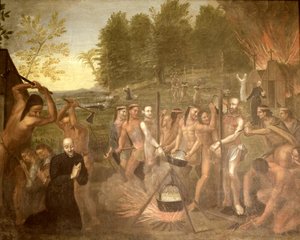 Martírio de três padres jesuítas, 1649 de Alfred Pommier