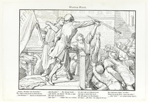 Também uma Dança da Morte, placa IV de Alfred Rethel