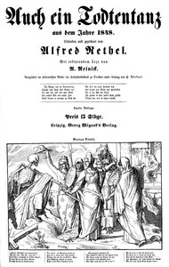 Totentanz 1848: A morte é despachada para a Terra de Alfred Rethel