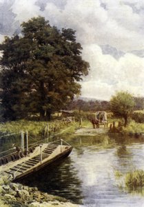 Ferry de Bablock Hythe de Alfred Robert Quinton