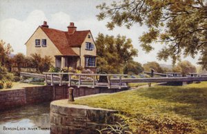 Benson Lock River Thames de Alfred Robert Quinton