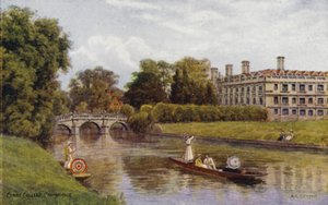 Cambridge: Clare College (cor litho) de Alfred Robert Quinton