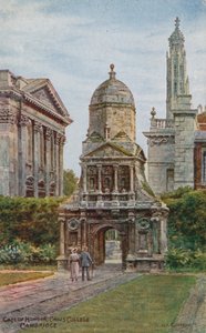 Porta de Honra, Caius College, Cambridge (cor litho) de Alfred Robert Quinton