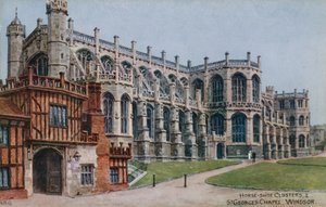 Cloisters de ferradura e Capela de St Georges, Windsor de Alfred Robert Quinton