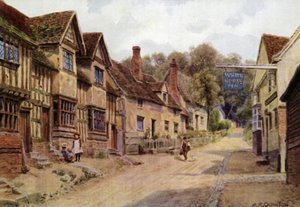 Casas anteriormente ocupadas por tecelões, Kersey, Suffolk de Alfred Robert Quinton