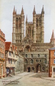 Catedral de Lincoln e Portão do Exchequer de Alfred Robert Quinton