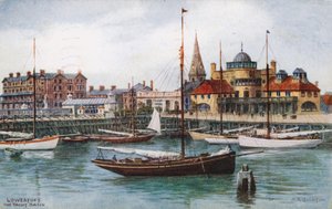 Lowestoft, a bacia do iate de Alfred Robert Quinton