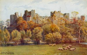 Castelo de Ludlow dos prados de Alfred Robert Quinton