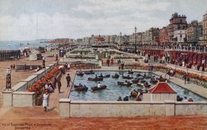 Nova piscina de barcos e jardins, Brighton de Alfred Robert Quinton