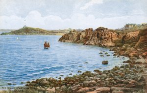 A ilha e ponto de Carthew, St Ives