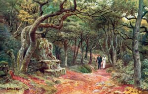 O desabamento, ilha de Wight de Alfred Robert Quinton