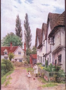 The Three Gables, Kersey, Suffolk, from The Cottages and the Village Life of Rural England publicado por Dent & Sons Limited de Alfred Robert Quinton