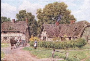 West Hagbourne, Berkshire, de The Cottages e da vida na aldeia rural de Inglaterra publicado pela Dent & Sons Limited, 1912