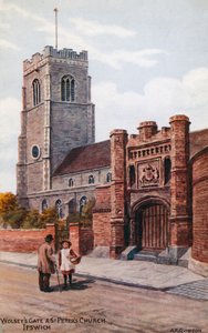 Portão de Wolsey e Igreja de São Pedro, Ipswich de Alfred Robert Quinton