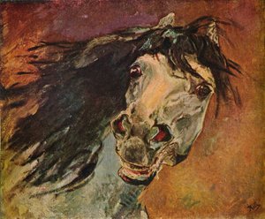 Cabeça de cavalo andaluz, c1910 de Alfred Roll