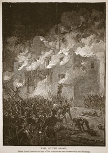 Fall of the Alamo, de um pub de livros. 1896 (gravura)