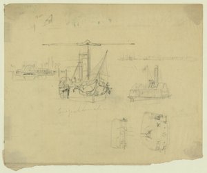 Cinco vistas de Susquehannah e Ceres de Alfred Rudolph Waud