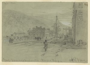 Genl. Stevensons Headqurters-Harpers Ferry de Alfred Rudolph Waud