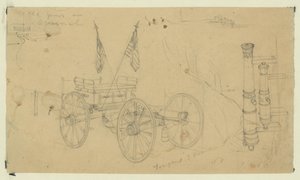 Armas velhas no arsenal de Alfred Rudolph Waud