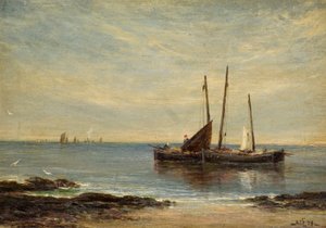 Barcos de Pesca na Boca do Tay de Alfred Sanderson Edward