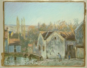 Um canto de Moret-sur-Loing de Alfred Sisley