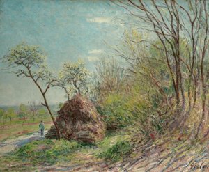Na borda da floresta-Les Sablons de Alfred Sisley