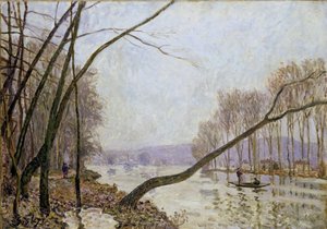 Margem do Sena no outono de Alfred Sisley