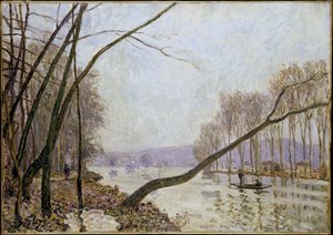 Margem do Sena no outono de Alfred Sisley