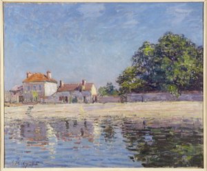 Margens do Loing, Saint-Mammes de Alfred Sisley