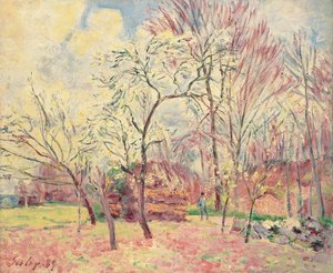 Primeiro dia da primavera em Moret, 1889 de Alfred Sisley