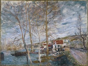 Inundação em Moret Inundação em Moret, 1879 de Alfred Sisley