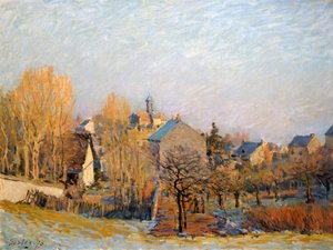 Geada em Louveciennes, 1873. de Alfred Sisley
