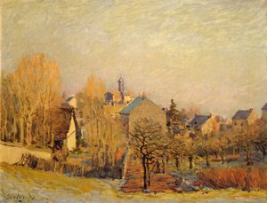 Manhã gelada em Louveciennes de Alfred Sisley