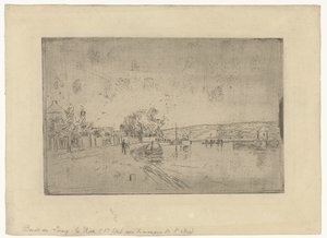 Vista do Rio Loing com barcos da costa
Bords du Loing: La Rive de Alfred Sisley