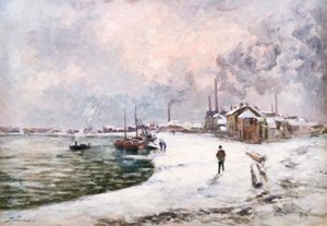 Ivry na neve de Alfred Sisley