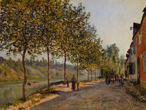 Manhã de junho em Saint-Mammès de Alfred Sisley