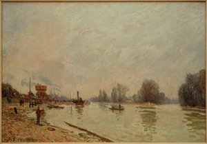 O Sena em Suresnes de Alfred Sisley
