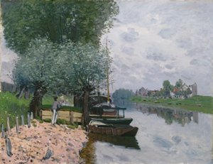 O Sena em Bougival de Alfred Sisley