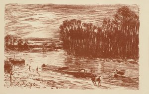 O Loing perto de St. Mammès de Alfred Sisley
