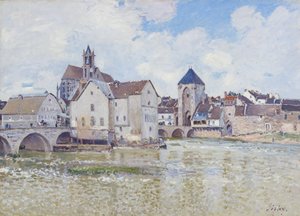 A ponte de Moret de Alfred Sisley