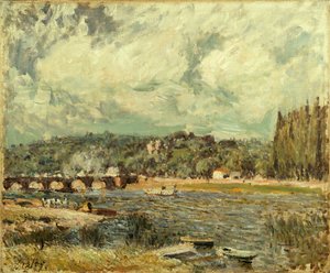 A ponte Sevres de Alfred Sisley