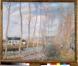 The Loing Canal Painting de Alfred Sisley (1839-1899) 1892 Sun. 0,73x0,93 m Paris, Musee d