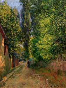 Os arredores de Louveciennes de Alfred Sisley