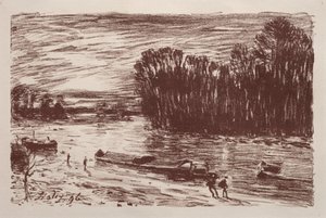 Nas margens do Loing de Alfred Sisley