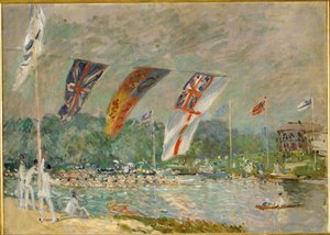 Regata em Molesey de Alfred Sisley