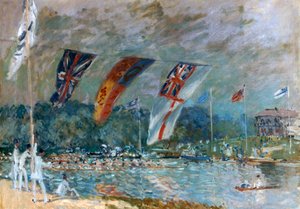 Regata em Molesey, 1874 de Alfred Sisley