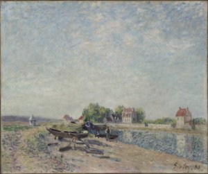 Saint-Mammes, Canal Loing de Alfred Sisley