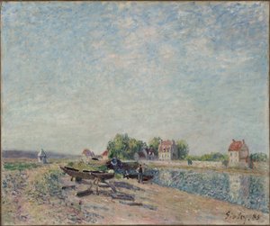 Saint-Mammes, Canal Loing de Alfred Sisley
